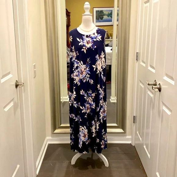 chinese dress ladies Dress Casual Maxi By J. Jill In Red, Size: M  Clothes Mentor Sandusky OH  #307